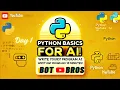 Python Basics for AI - Write Your First Program in 10 Minutes