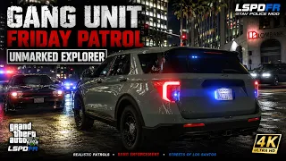 GTA 5 Mods Gang Unit Friday Gets WILD in an Unmarked Explorer LSPDFR RTX 5090 4K