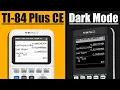 How to turn on Dark Mode for the TI-84 Plus CE
