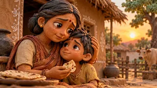 घर में बची थी सिर्फ 1 रोटी… माँ ने छिपाई अपनी भूख 😭💔 | माँ की आखिरी रोटी