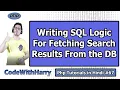 Creating Logic for Pulling Search Results From the Database PHP Tutorial