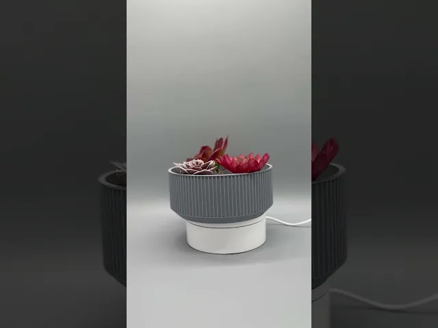 Round Wide Planter, Modern Planter for Home and Garden video thumbnail