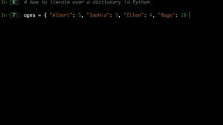 How to over a Dictionary in Python