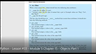 Python - Lesson
