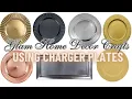 Beautiful Home Decor Ideas using Charger Plates Glam Edition Dollar Tree DIY