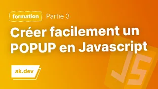 Comment creer un POPUP facilement en HTML CSS Javascript