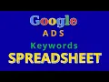 Google Ads Search Terms Keywords Spreadsheet SEO