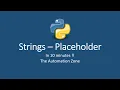 String Placeholders - Python Tutorial 7 OLD