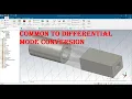 mode conversion common to differential mode conversion in cst