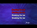 Breaking The Law - Judas Priest | Karaoke Version | KaraFun