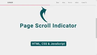 Page Scroll Indicator Using HTML CSS JavaScript