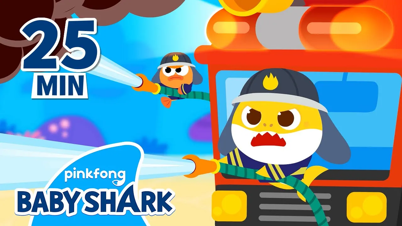 Baby Shark, What to Do in Case of a Fire? | +Compilation | Kids' Safety Songs | Baby Shark Official