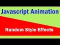 javascript animation - random box style effects web zone