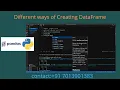 Pandas Tutorial - Different ways of Creating DataFrame