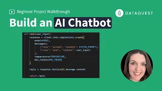 Build an AI Chatbot with Python Start-to-finish beginner friendly project walkthrough