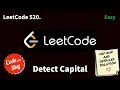 520 Detect Capital Leetcode C Hindi