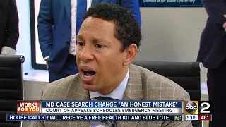 MD Case search change an honest mistake