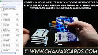 BREAKING TONIGHT UPPER DECK ICE 12 BOX BREAK