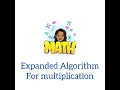 Multiplication with Expanded Algorithm