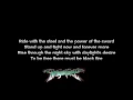 DragonForce - Black Fire | Lyrics on screen | HD