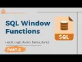 L20 Window Functions Part 2 Lead Lag Rank Dense - Rank