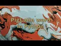 Python Program to convert a Word to PigLatin form