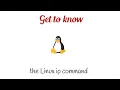 The Linux ip command