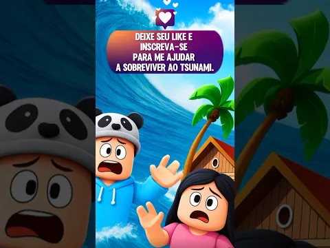 Sobreviva ao TSUNAMI no Roblox 🌊😭 | Natural Disaster Survival
