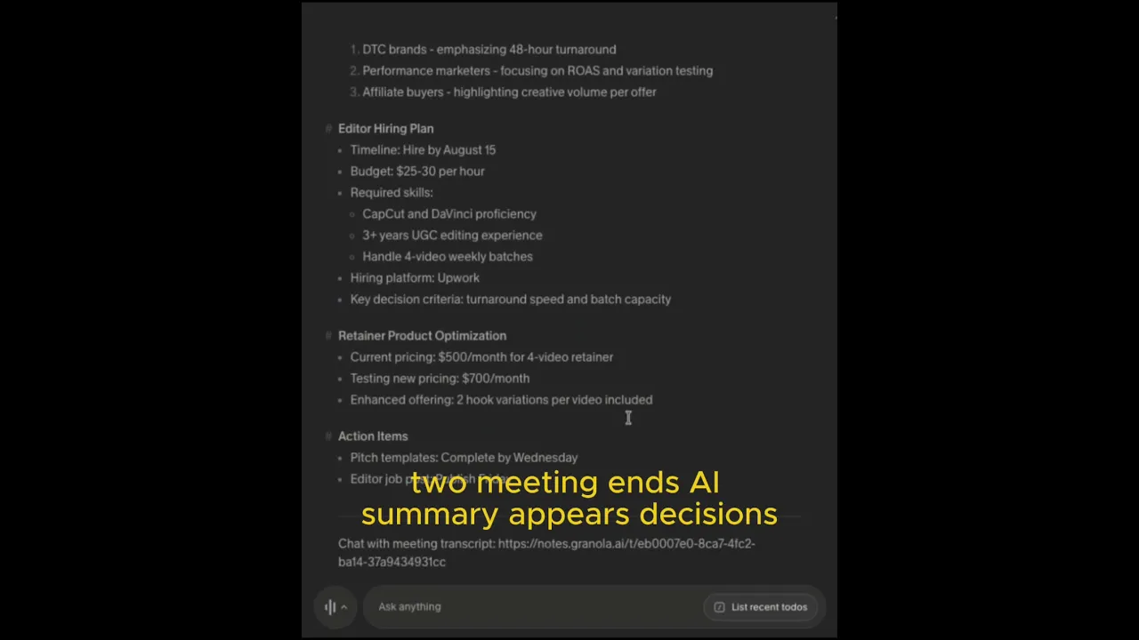 Spec #2 — Screen demo (SaaS)