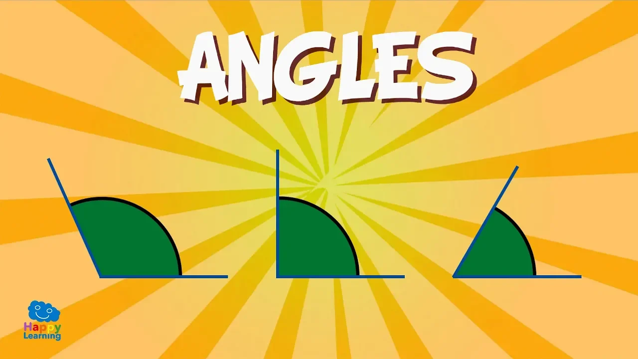 Angles: measuring angles and their names! | Educational Videos for Kids