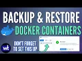 How to Back Up Docker Containers Backup Restore Tutorial
