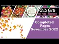 Completed Coloring Pages for November 2022