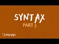 Subject Predicate Syntax Part 3