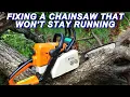Fixing A Stihl Chainsaw That Won t Stay Running