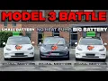 Pre-Highland Tesla Model 3 Long Range efficiency and actual range comparisons Dual Motor not RWD