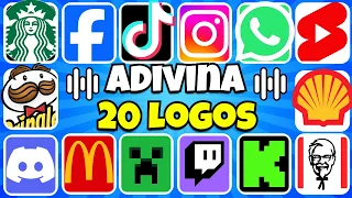 Adivina 20 LOGOS Por El SONIDO😀🎶Tik Tok😍Whatsapp💚Twitch💜Netflix❤️Adivina La Marca🎶❤️