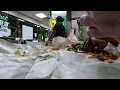 10 96 Subway Meatball Sub on White Toasted Pepper Jack Cheese Spinach Green Pepper Onions NGH