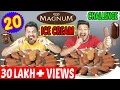 Download Lagu 20 MAGNUM ICE CREAM EATING CHALLENGE | FASTEST MAGNUM EATING CHALLENGE | WORLD RECORD (Ep-229)