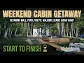 Weekend Lakefront Cabin Getaway Constructing Stairs a Retaining Wall Patio and Boat Ramp