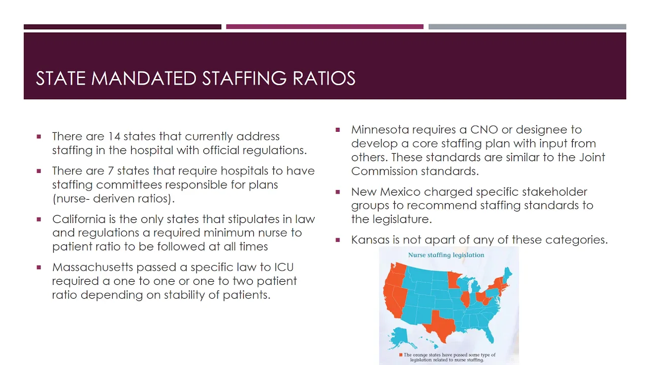 Mandated Staffing Ratios for Nurses