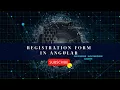 Form Registration In Angular How to Make A Registration Form In Angular