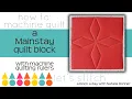 How To Machine Quilt a Mainstay Quilt Block-With Natalia Bonner-Let s Stitch a Block a Day-Day 290