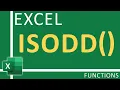 How To Use Excel IsOdd Function Excel Tutorial for Everyone