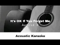 Astrid S - It's OK If You Forget Me (Acoustic Karaoke)