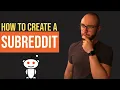 How To Create A Subreddit in 2020