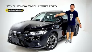 Avaliação NOVO CIVIC HÍBRIDO 2023 - Muita Tecnologia e Economia de Combustível  | ???? 215