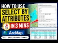 How to Use Select by Attributes in ArcMap GIS Query Tutorial for Beginners