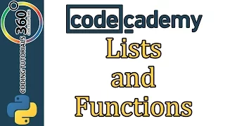 Learn Python with CodeCademy Lists and Functions