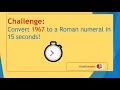 Convert 1967 to Roman Numerals - 15 Second Challenge