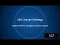 Sophos Wireless APX Channel Settings